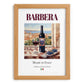 Barbera – Italian Red Wine, Vinoteca Poster, set in oak frame