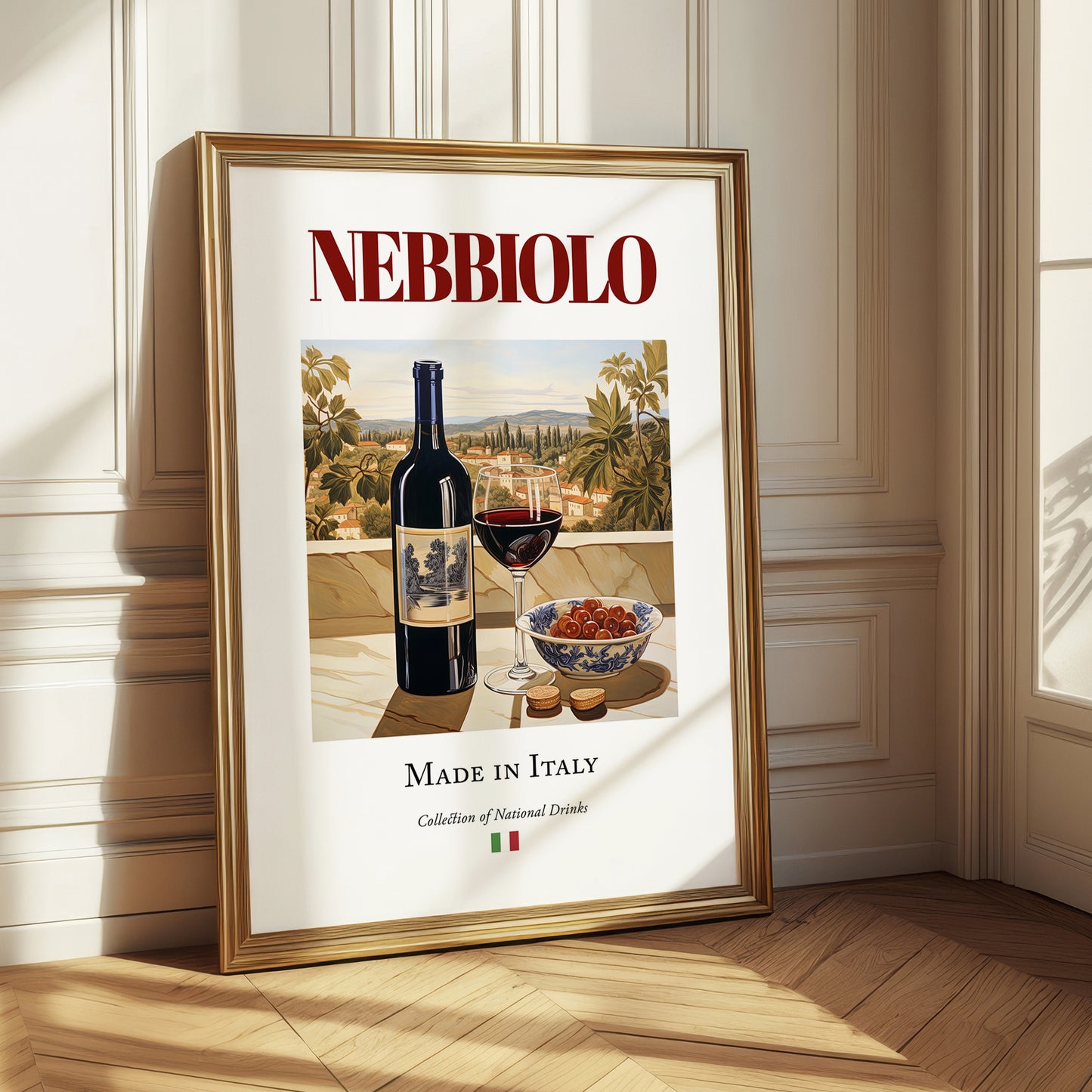 Nebbiolo – Italian Red Wine, Wine Bar Poster