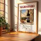 Negroamaro – Italian Red Wine, Wine Bar Wall Art, no-text version framed in wood