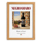 Negroamaro – Italian Red Wine, Wine Bar Wall Art, set in oak frame