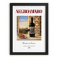 Negroamaro – Italian Red Wine, Wine Bar Wall Art, in sleek black frame