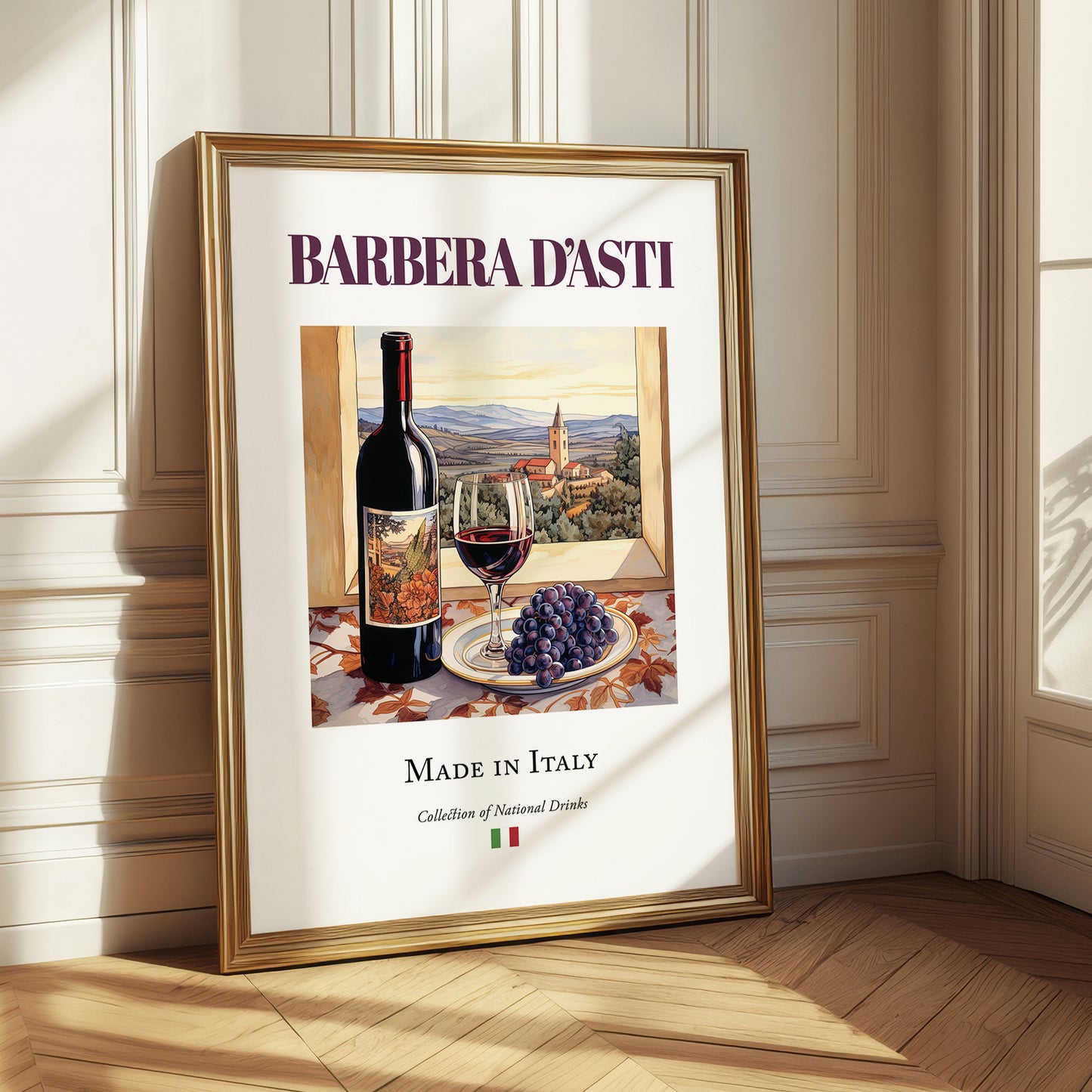 Barbera d'Asti – Italian Red Wine, Wine Bar Wall Art