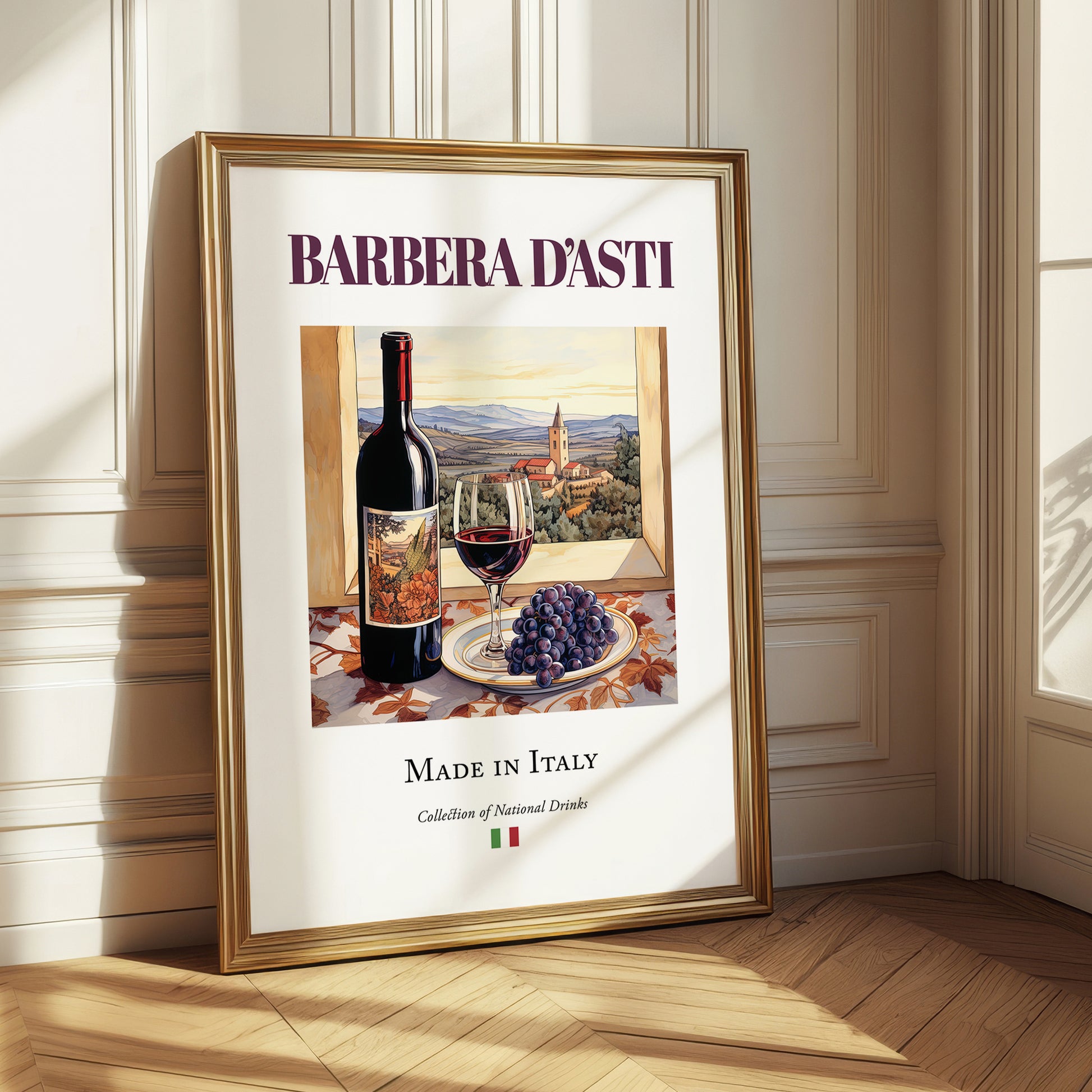 Barbera d'Asti – Italian Red Wine, Wine Bar Wall Art