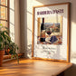 Barbera d'Asti – Italian Red Wine, Wine Bar Wall Art, no-text version framed in wood