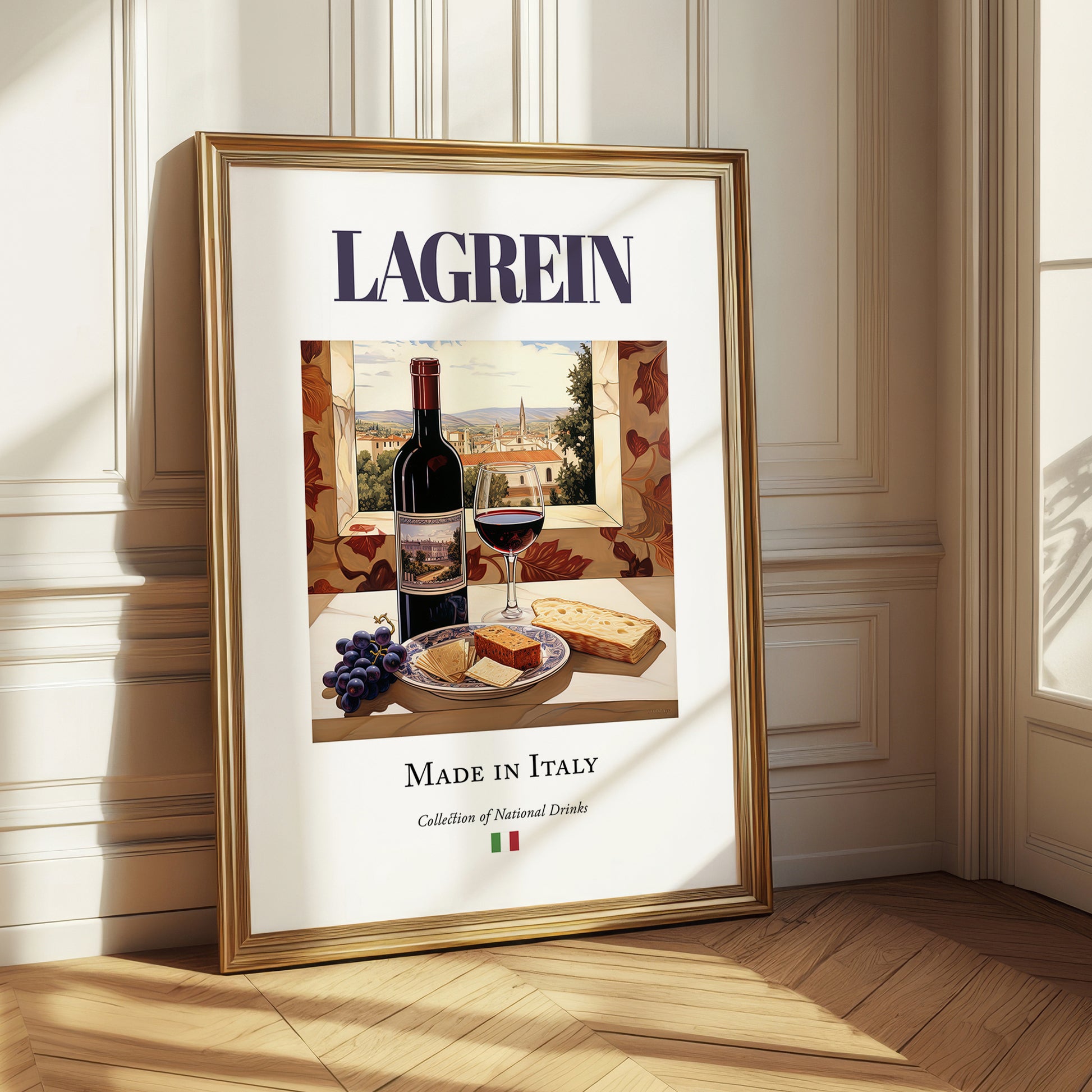 Lagrein – Italian Red Wine, Wine Bar Wall Art