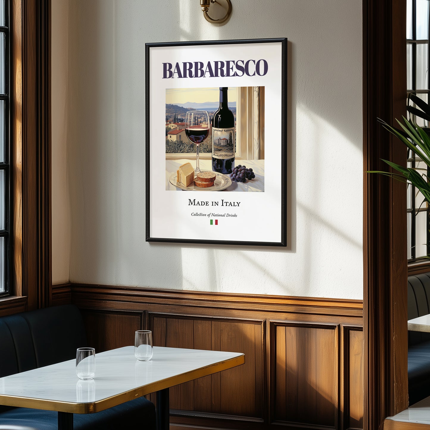 Barbaresco – Italian Red Wine, Tasting Room Print, clean layout with no caption