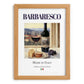 Barbaresco – Italian Red Wine, Tasting Room Print, set in oak frame