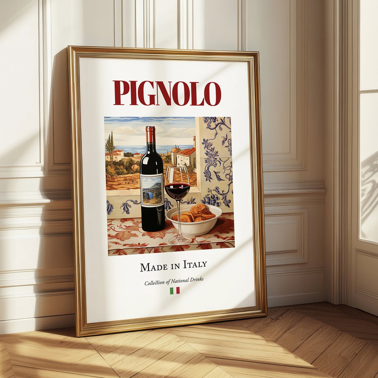 Pignolo – Italian Red Wine, Tasting Room Print