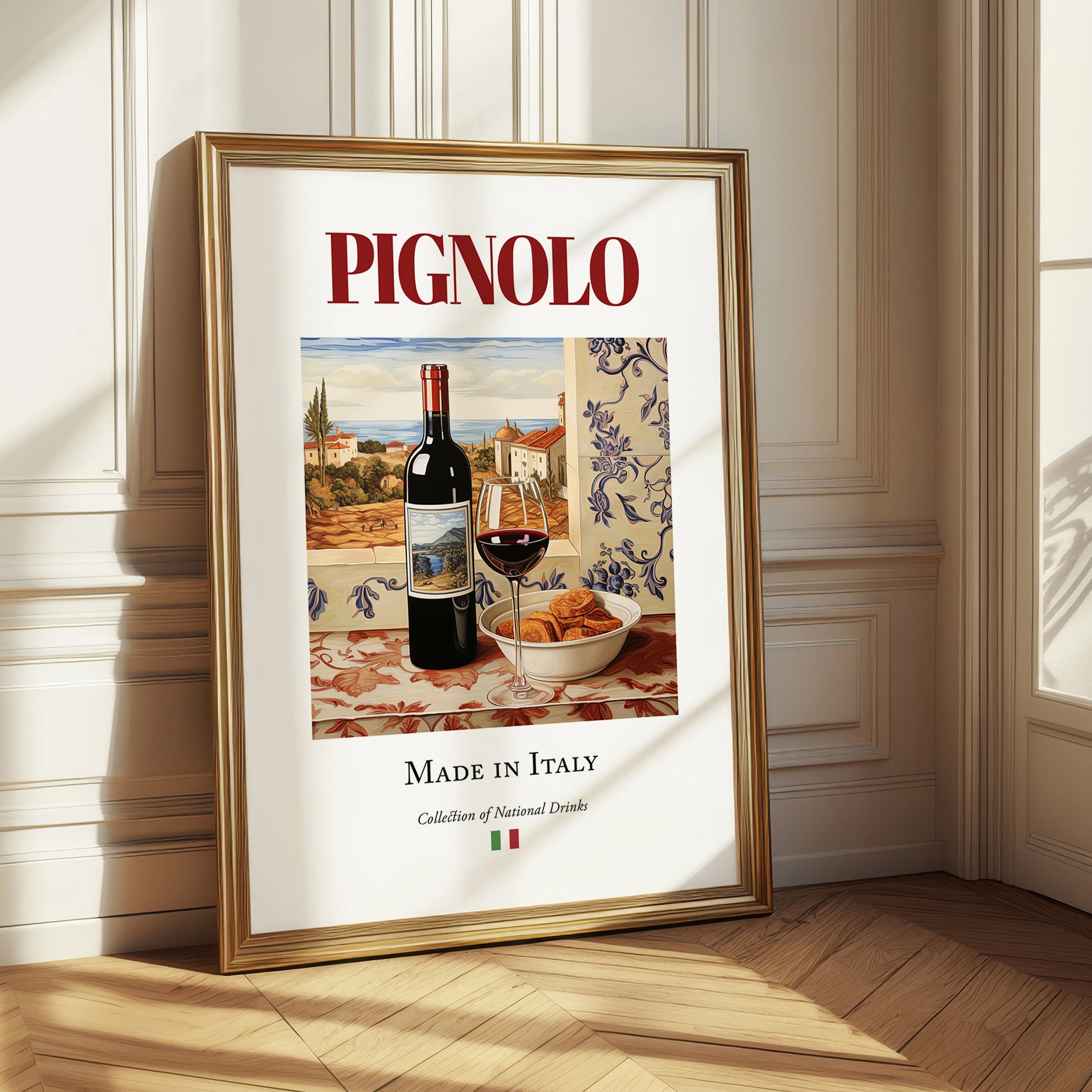 Pignolo – Italian Red Wine, Tasting Room Print