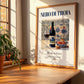 Nero di Troia – Italian Red Wine, Vineyard Terrace Wall Art, no-text version framed in wood