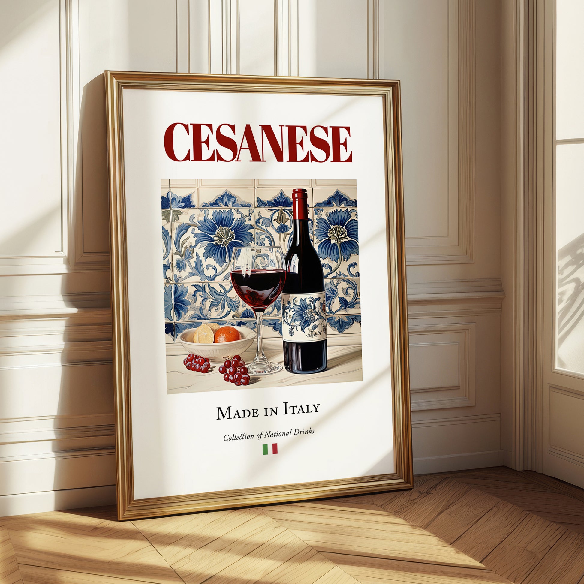 Cesanese – Italian Red Wine, Wine Bar Poster