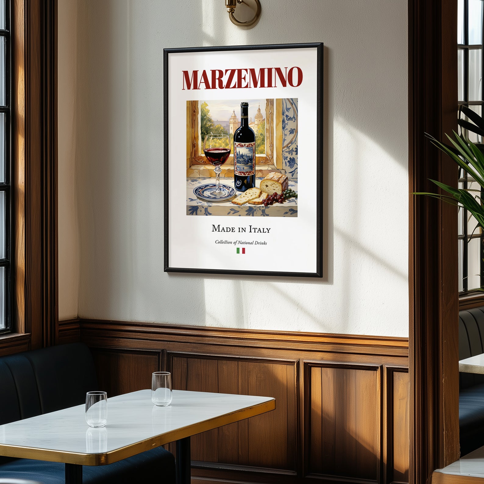 Marzemino – Italian Red Wine, Vinoteca Print, clean layout with no caption