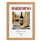 Marzemino – Italian Red Wine, Vinoteca Print, set in oak frame