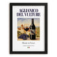 Aglianico del Vulture – Italian Red Wine, Enoteca Painting, in sleek black frame