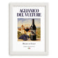 Aglianico del Vulture – Italian Red Wine, Enoteca Painting, placed in minimal white frame