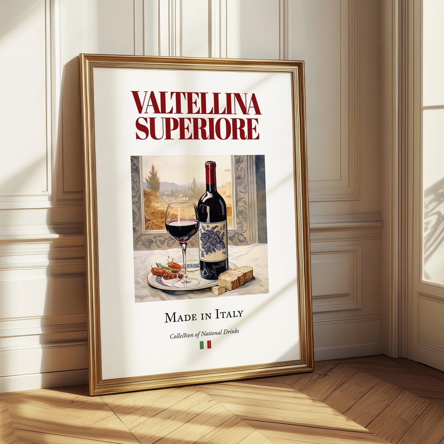 Valtellina Superiore – Italian Red Wine, Tasting Room Illustration