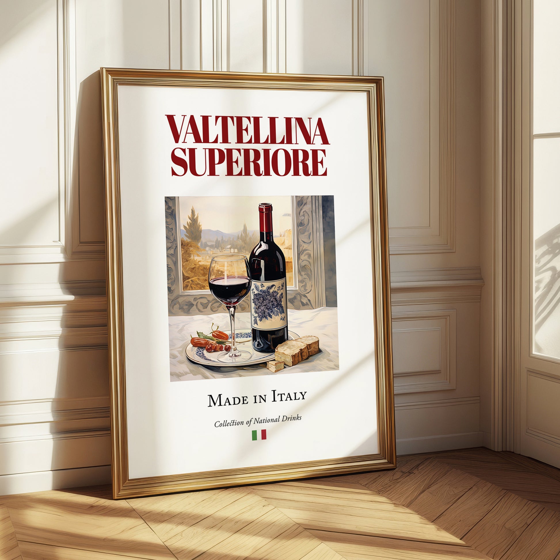 Valtellina Superiore – Italian Red Wine, Tasting Room Illustration