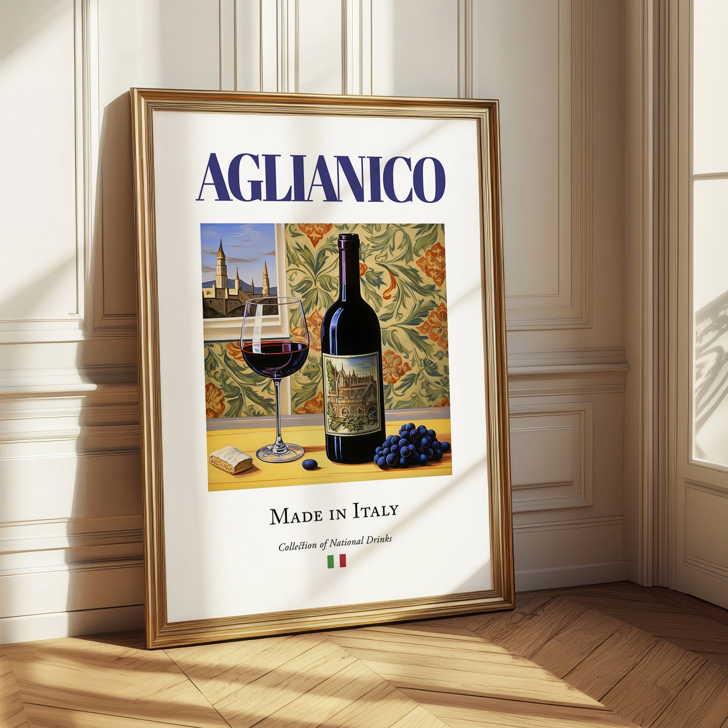 Aglianico – Italian Red Wine, Vinoteca Poster