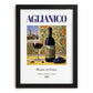 Aglianico – Italian Red Wine, Vinoteca Poster, in sleek black frame