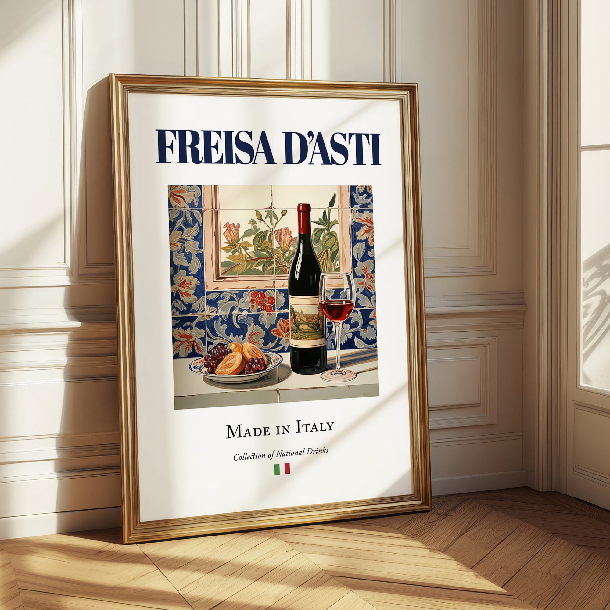 Freisa d’Asti – Italian Red Wine, Tasting Room Poster