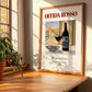 Offida Rosso – Italian Red Wine, Wine Bar Painting, no-text version framed in wood