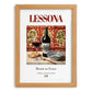 Lessona – Italian Red Wine, Bodega Poster, set in oak frame