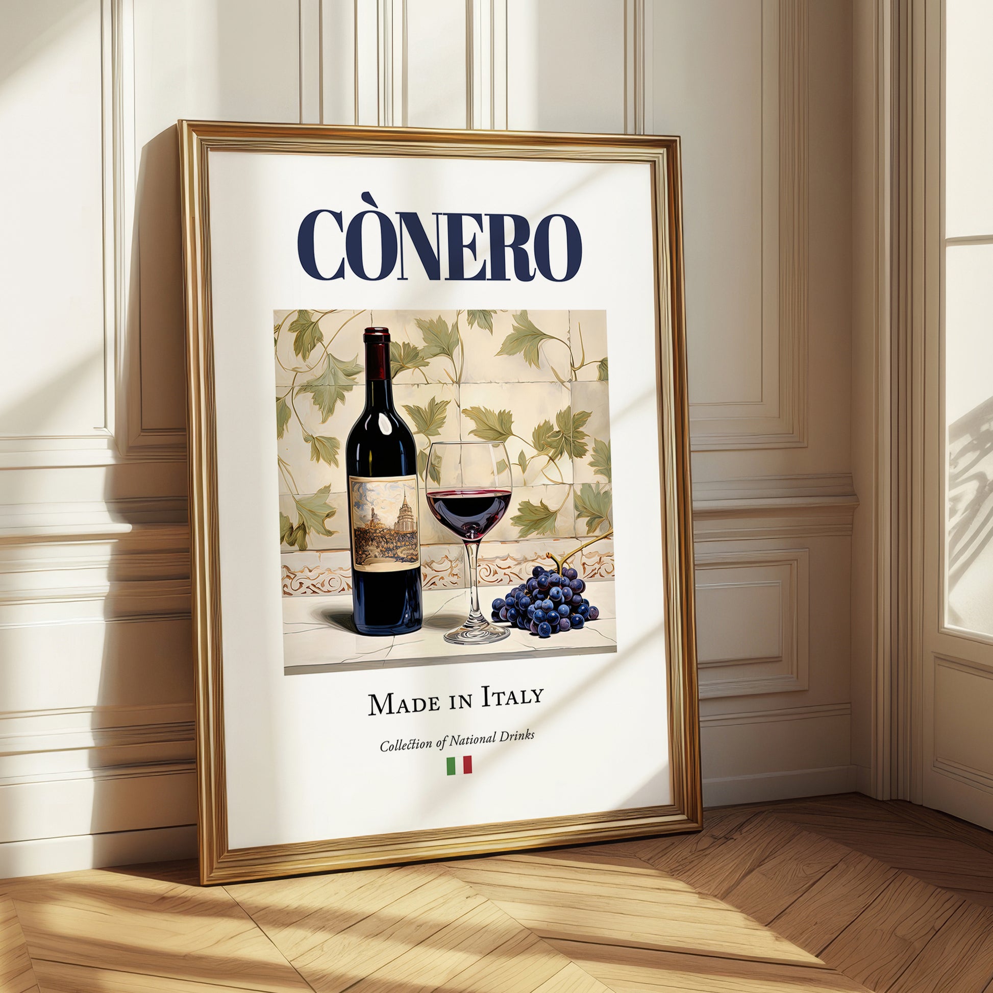 Cònero – Italian Red Wine, Vineyard Terrace Wall Decor