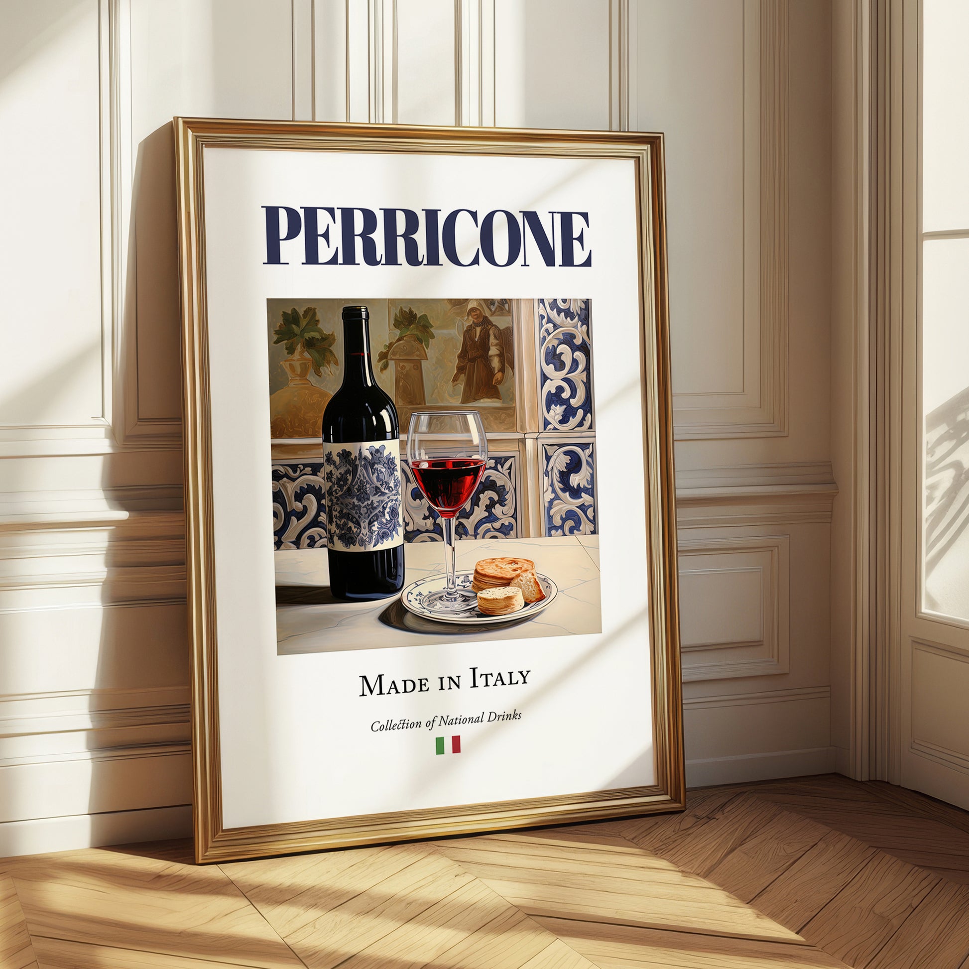 Perricone – Italian Red Wine, Tasting Room Illustration