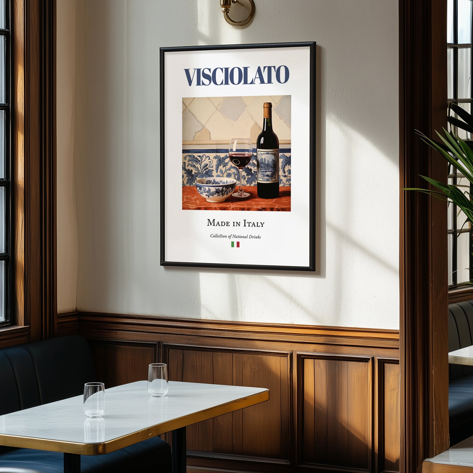 Visciolato – Italian Red Wine, Vinoteca Poster, clean layout with no caption