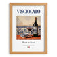 Visciolato – Italian Red Wine, Vinoteca Poster, set in oak frame