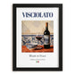 Visciolato – Italian Red Wine, Vinoteca Poster, in sleek black frame