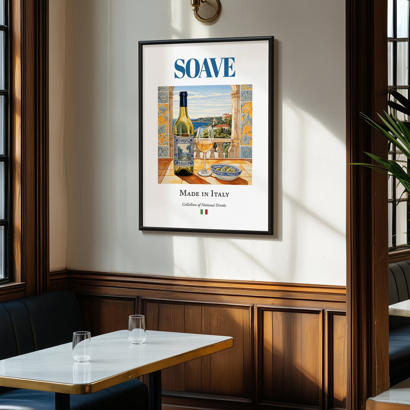 Soave – Italian White Wine, Enoteca Wall Art, clean layout with no caption