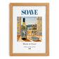 Soave – Italian White Wine, Enoteca Wall Art, set in oak frame
