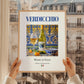 Verdicchio – Italian White Wine, Wine Bar Art, styled in a charming Paris street view