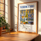 Verdicchio – Italian White Wine, Wine Bar Art, no-text version framed in wood