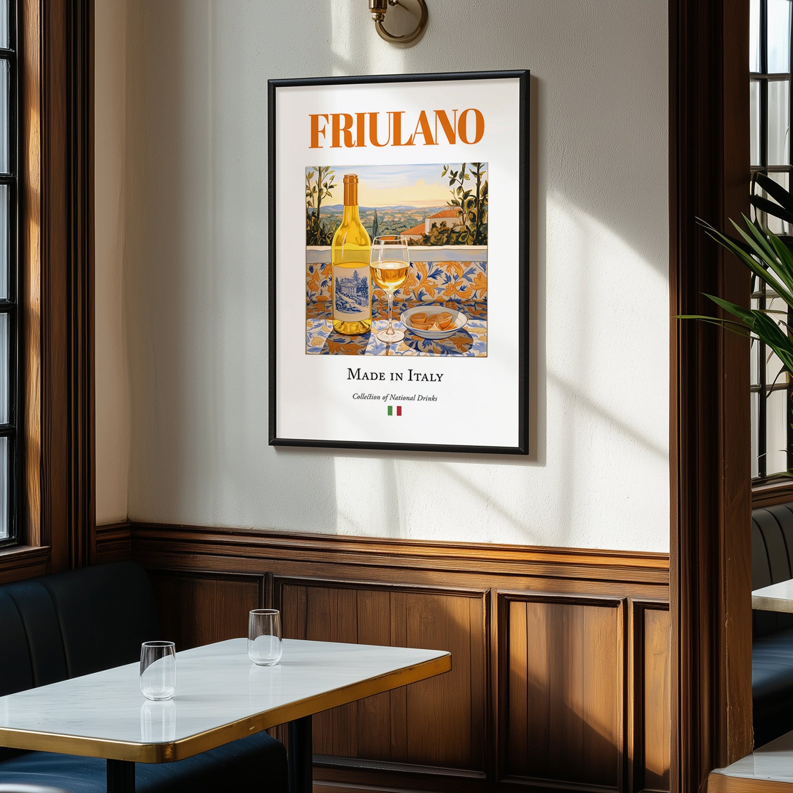 Friulano – Italian White Wine, Vinoteca Wall Art, clean layout with no caption