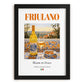 Friulano – Italian White Wine, Vinoteca Wall Art, in sleek black frame