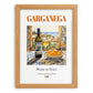 Garganega – Italian White Wine, Tasting Room Poster, set in oak frame