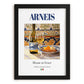 Arneis – Italian White Wine, Tasting Room Wall Art, in sleek black frame