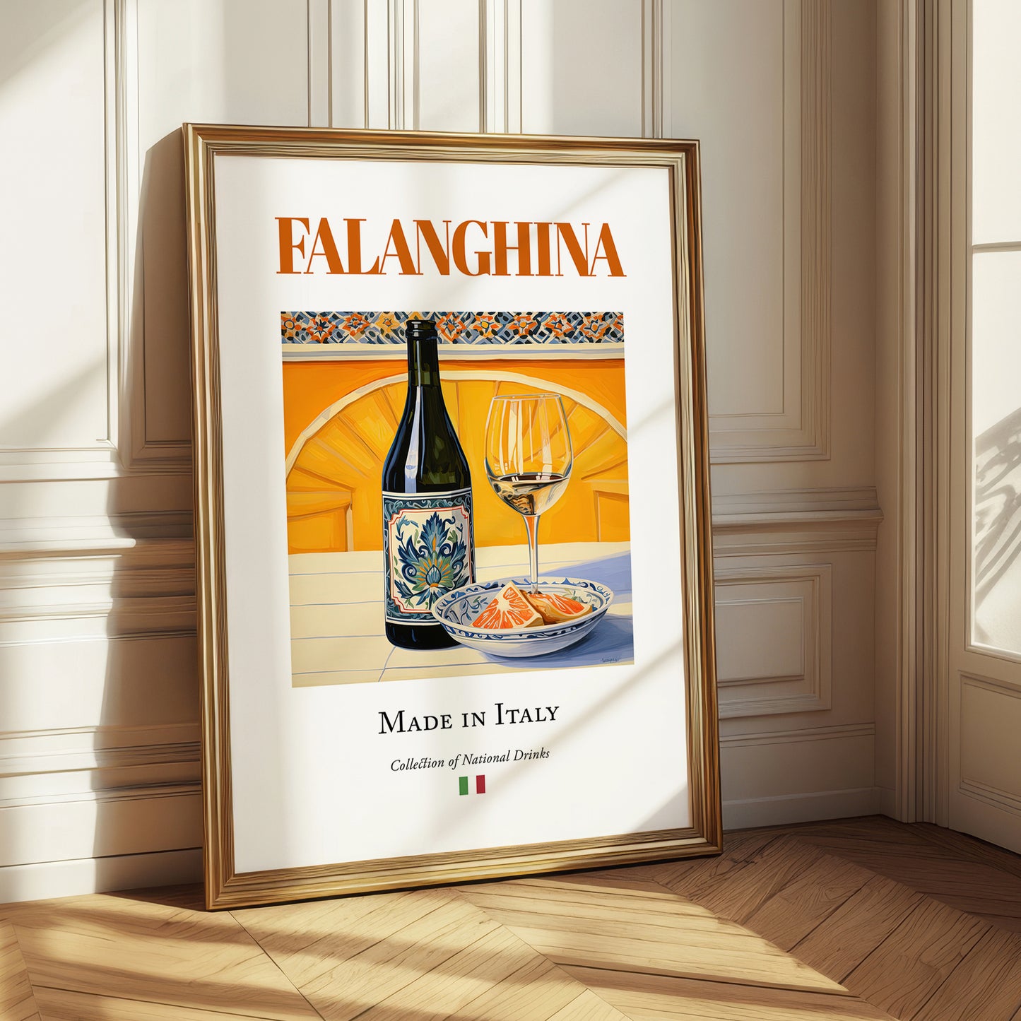 Falanghina – Italian White Wine, Wine Bar Poster