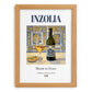 Inzolia – Italian White Wine, Bodega Poster, set in oak frame