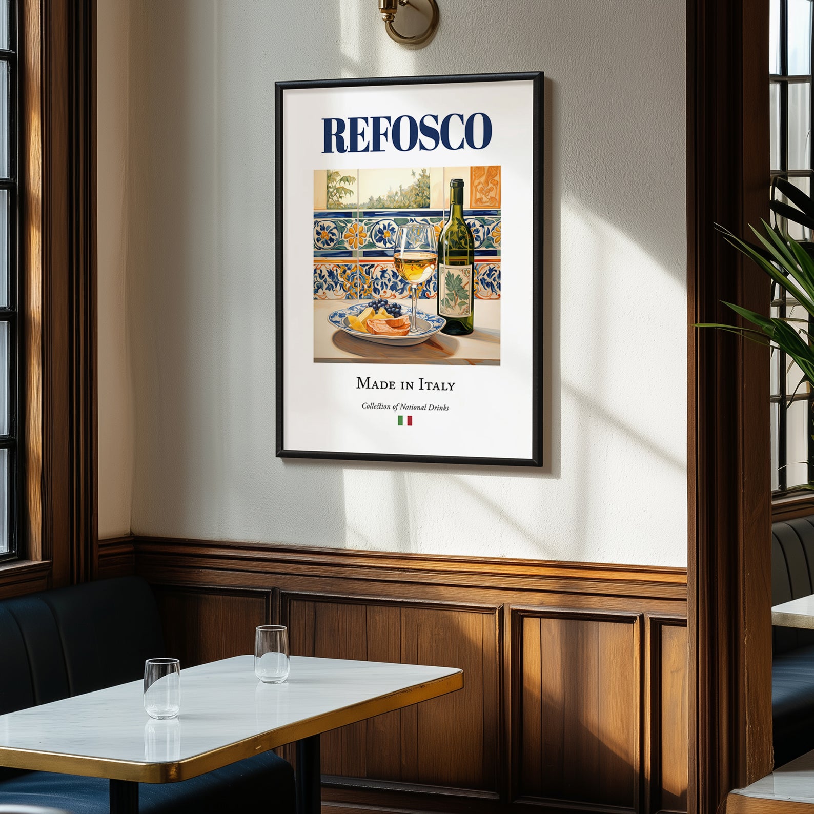 Refosco – Italian Red Wine, Wine Bar Still Life, clean layout with no caption