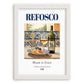 Refosco – Italian Red Wine, Wine Bar Still Life, placed in minimal white frame