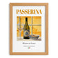 Passerina – Italian White Wine, Vinoteca Painting, set in oak frame