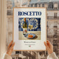 Roscetto – Italian White Wine, Vinoteca Print, styled in a charming Paris street view