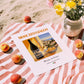 Moscato Giallo – Italian Dessert Wine, Bodega Wall Art, unframed on coastal sand