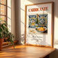 Carricante – Italian White Wine, Bodega Poster, no-text version framed in wood