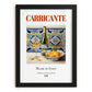 Carricante – Italian White Wine, Bodega Poster, in sleek black frame
