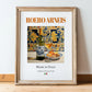 Roero Arneis – Italian White Wine, Bodega Still Life, in wooden frame leaning on the floor