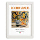 Roero Arneis – Italian White Wine, Bodega Still Life, placed in minimal white frame